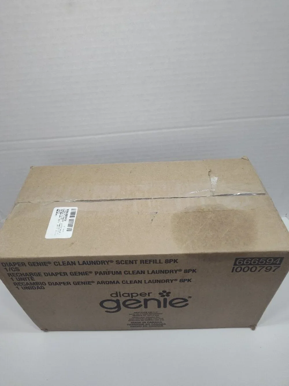 Diaper Genie Clean Laundry Scent Refills 8 Pack New Open Box Complete